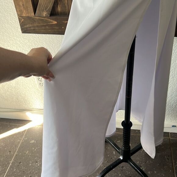 Elegant Off Shoulder High Slit Formal Party Long Red Mermaid Dress - Picture 4 of 11